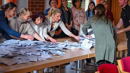 Auszählung in Grünheide