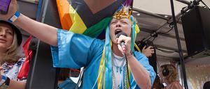 Loki von Dorn engagiert sich in Berlin im Verein „Kwitne Queer“.