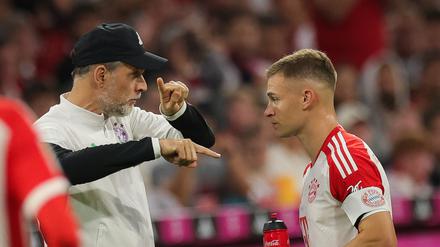 Joshua Kimmich (rechts) erlebt unter Thomas Tuchel eine schwierige Saison.