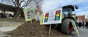 In Biberach verhinderten Demonstranten den Aschermittwoch der Grünen. 