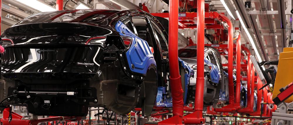 Das Tesla-Werk in Grünheide 