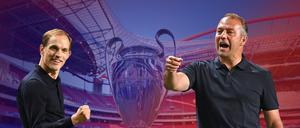 Thomas Tuchel und Hansi Flick standen sich 2020 im Champions-League-Finale gegenüber.