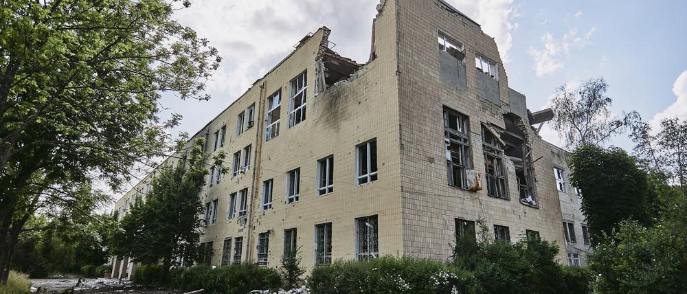 Auch Universitätsgebäude in Charkiw wurden getroffen, Lehrveranstaltungen werden aber online fortgesetzt. 