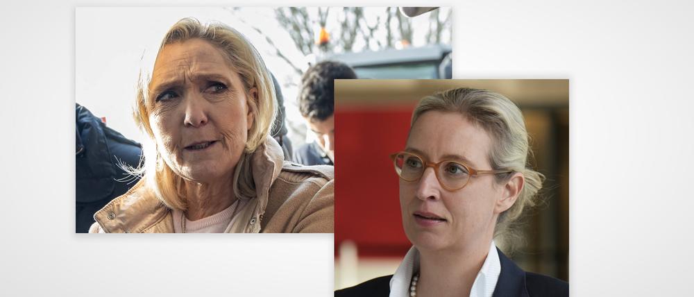 Marine Le Pen und die AfD-Chefin Alice Weidel.
