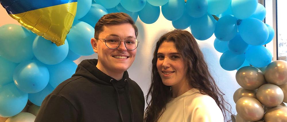 Irene Orly und David Hrytsaienko aus der Ukraine haben sich im jüdischen Flüchtlingsheim der Chabad-Gemeinde in Berlin kennen und lieben gelernt.