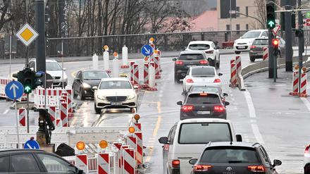 Verkehr am Leipziger Dreieck (Symbolbild).