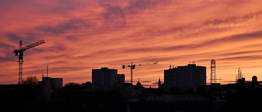 Potsdam, 23.02.2024, Lokales,
Sonnenuntergang, Wetter, Skyline, Stadtbilder, Leben und wohnen in Potsdam, Symbolfoto,
Foto: Ottmar Winter PNN