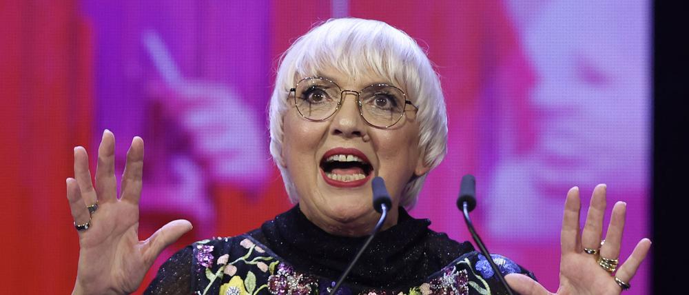 Kulturstaatsministerin Claudia Roth (Grüne) bei der Eröffnungsfeier der Berlinale.