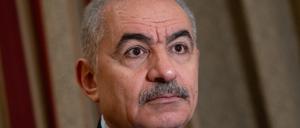 Mohammed Schtaje, Ministerpräsident der Palästinensischen Autonomiegebiete, aufgenommen bei einem Interview mit der Deutschen Presse-Agentur. 
