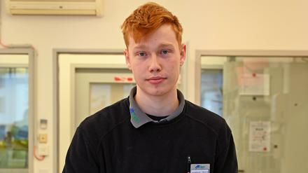 Erik Winkelmann ist im zweiten Lehrjahr bei der Hempel GesundheitsPartner GmbH.