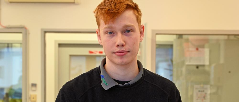 Erik Winkelmann ist im zweiten Lehrjahr bei der Hempel GesundheitsPartner GmbH.