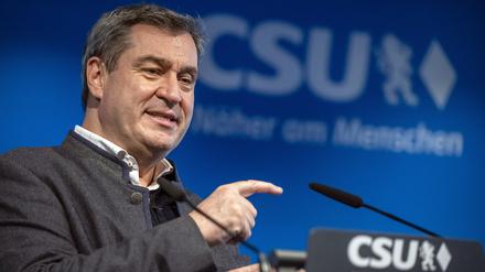 Markus Söder (CSU), Ministerpräsident von Bayern und Parteivorsitzender.