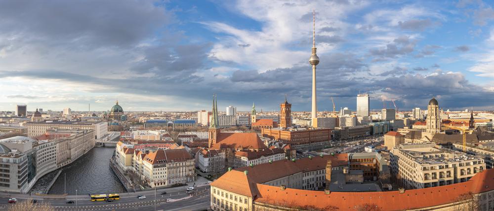 Sonnige Stimmung im Zentrum von Berlin.