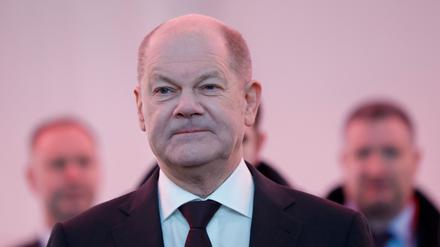 Kanzler Olaf Scholz in Freiburg.