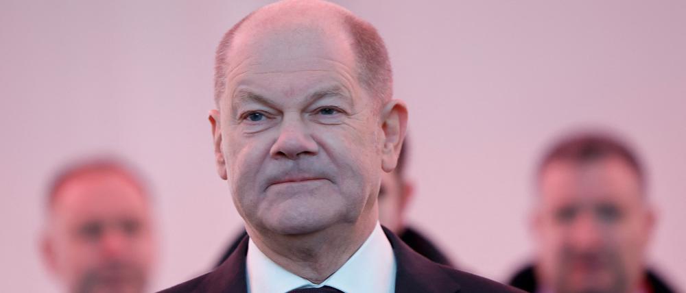 Kanzler Olaf Scholz in Freiburg.