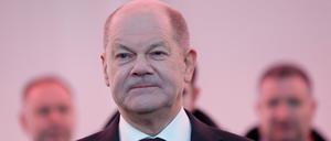 Kanzler Olaf Scholz in Freiburg.
