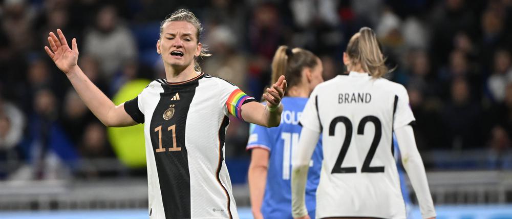 Auch Alexandra Popp kam zuletzt aus dem Spiel heraus kaum zum Zuge.