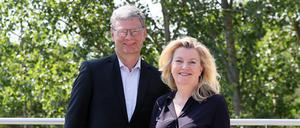 Eckard Veil und Christiane Preuß führen die Energie und Wasser Potsdam. 