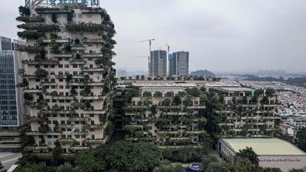 Die Aufnahme zeigt den Firmensitz von Country Garden Holdings in Foshan in China.