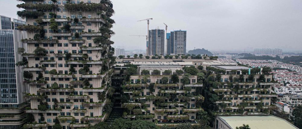 Die Aufnahme zeigt den Firmensitz von Country Garden Holdings in Foshan in China.