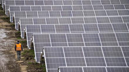 Solarpark in Nordrhein-Westfalen.