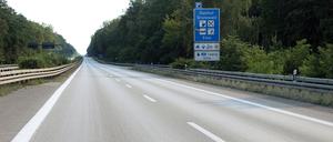 Die Avus (A115) in Berlin.
