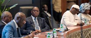 Präsident Macky Sall beim Nationalen Dialog.