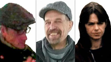 Das Fahndungsplakat für die drei gesuchten RAF-Mitglieder der dritten Generation. Daniela Klette (r.) wurde inzwischen festgenommen.