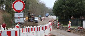 Der Ortsbeirat Golm fordert für die laufenden Arbeiten am Kuhfortdamm einen Baustopp.