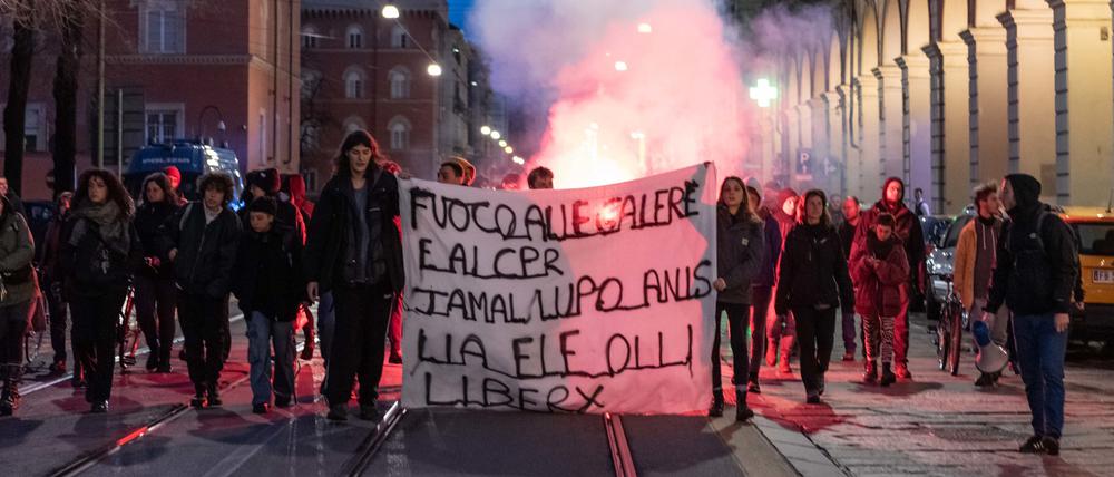 Demonstranten in Turin