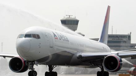 Start des ersten Direktflugs von Delta Air Lines mit einer Boing 767-300 ER von Berlin-Tegel nach New York, USA. © Thilo Rückeis