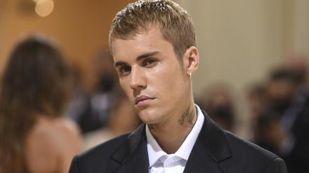 Popstar Justin Bieber auf einer Gala.