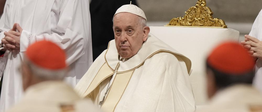 Papst Franziskus im Petersdom (Archivbild).