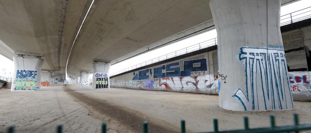 Ein Ärgernis für viele Besucher der Einwohnerversammlung: Graffiti
