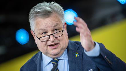 Michael Link spricht auf dem FDP-Bundesparteitag. 