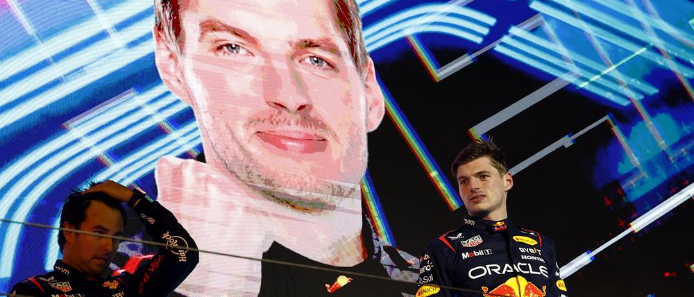 Max Verstappen (r.) kann sich in dieser Saison wohl nur selber schlagen.
