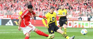 Kevin Volland (links) war gegen den BVB an vielen gefährlichen Aktionen beteiligt, agierte im Abschluss aber glücklos.