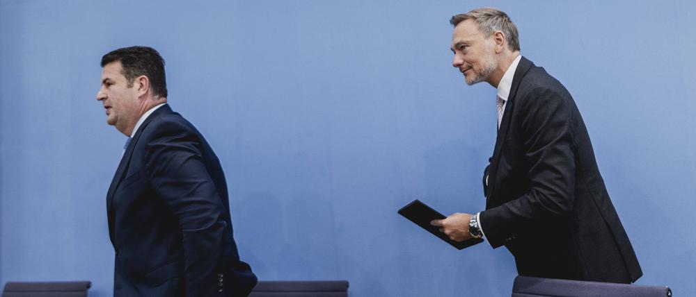 Christian Lindner FDP (r) und Hubertus Heil (l)