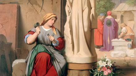 RECORD DATE NOT STATED Sabina von Steinbach, 1844. Creator: Schwind, Moritz Ludwig, von 1804-1871.