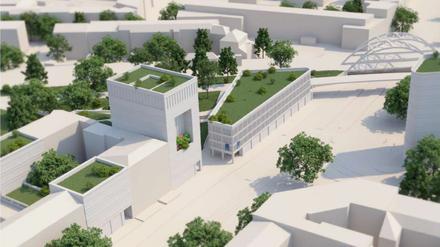 Die Westfläche des „Pankower Tors“.