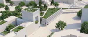 Die Westfläche des „Pankower Tors“.