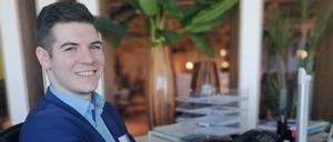 Tim F. , 23 Jahre, wird bei Porta zum Bürokaufmann ausgebildet.