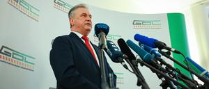 Streikführer Claus Weselsky erläuterte 4. März die Strategie der Lokführergewerkschaft. Wellenstreiks sollen die Bahn zum Einlenken bewegen. 