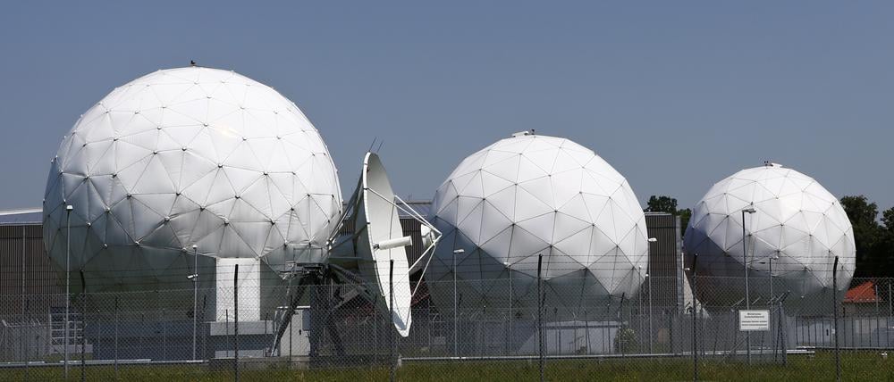 Ansicht der ehemaligen Abhörbasis des US-Geheimdienstes National Security Agency (NSA) in Bad Aibling südlich von München.