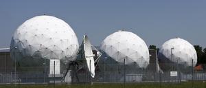 Ansicht der ehemaligen Abhörbasis des US-Geheimdienstes National Security Agency (NSA) in Bad Aibling südlich von München. 