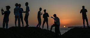 Künftig das politische Zünglein an der Waage: Indien. Abendstimmung in Mumbai. 