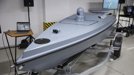 Eine maritime, unbemannte Drohne vom Typ Magura V5.