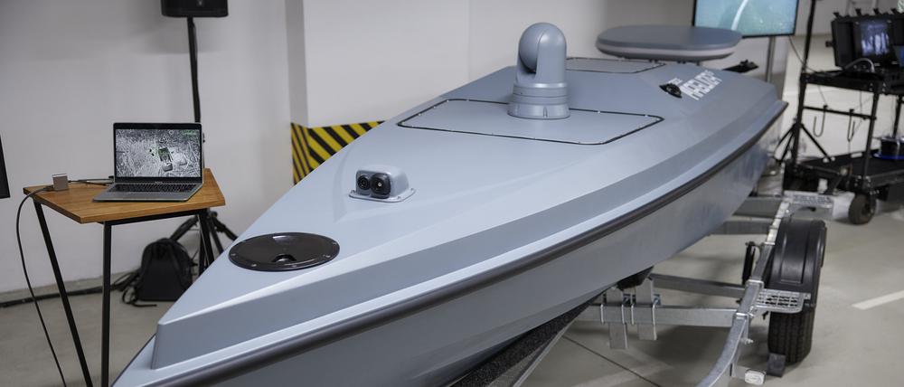 Eine maritime, unbemannte Drohne vom Typ Magura V5.