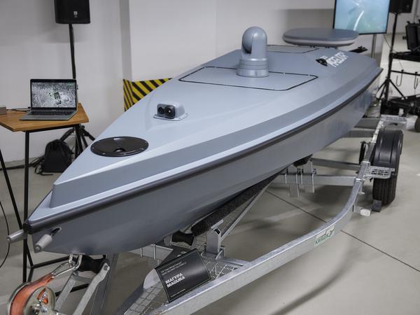 Eine maritime, unbemannte Drohne vom Typ Magura V5.