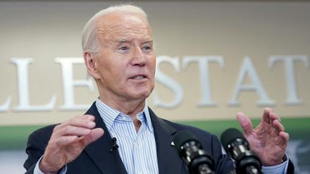 U.S. President Joe Biden speaks during his visit to the U.S.-Mexico border in Brownsville, Texas, U.S., February 29, 2024. REUTERS/Kevin Lamarque
